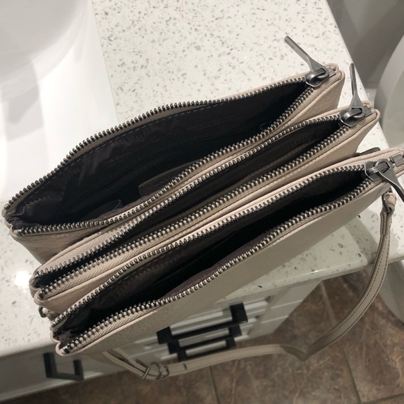 GREY mat & nat triplet vegan crossbody bag - Picture 3 of 7